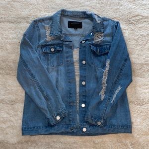 DISTRESSED DENIM JACKET